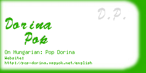 dorina pop business card